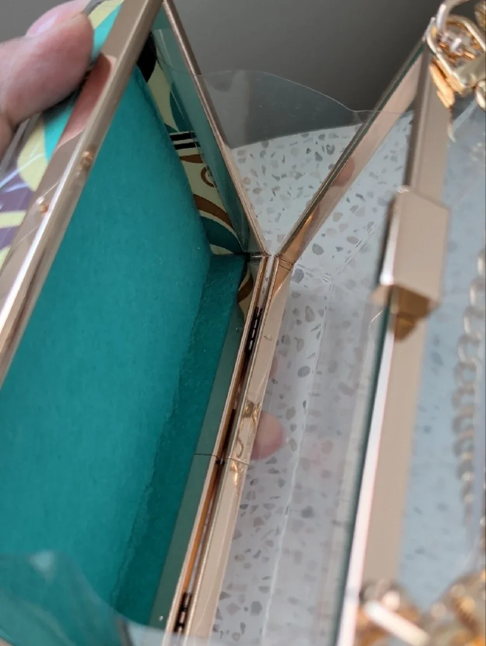 Upcycled Gucci X Adidas Acrylic Minaudière